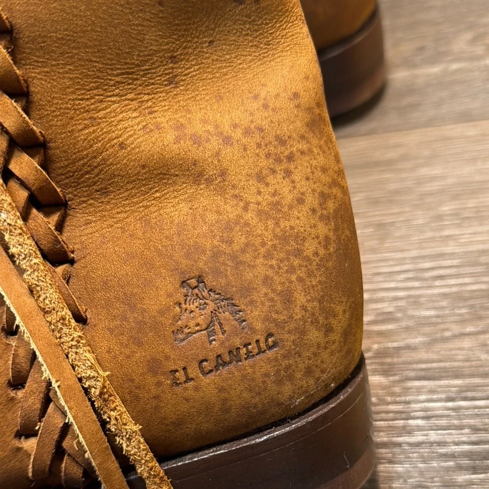 El Canelo Brown Leather horse riding Boots men’s 10.5
